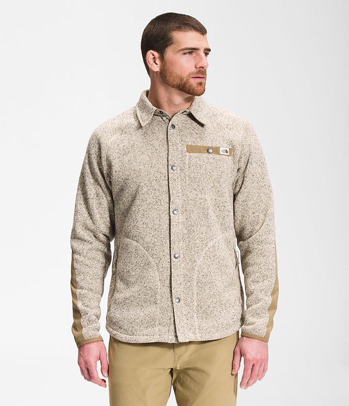 The North Face Gordon Lyons Shacket Mens Shirt Khaki 731954-XMR